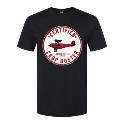 Certified Crop Duster Planes And Aerial Softstyle® CVC T-Shirt