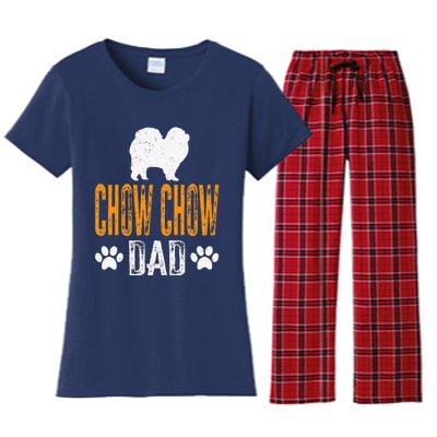 Chow Chow Dad Gift Dog Daddy Chow Chow Father Day Gift Women's Flannel Pajama Set