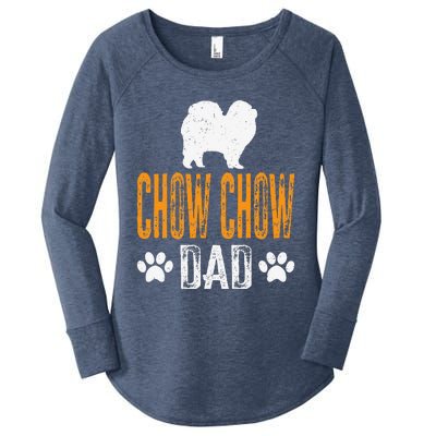 Chow Chow Dad Gift Dog Daddy Chow Chow Father Day Gift Women's Perfect Tri Tunic Long Sleeve Shirt