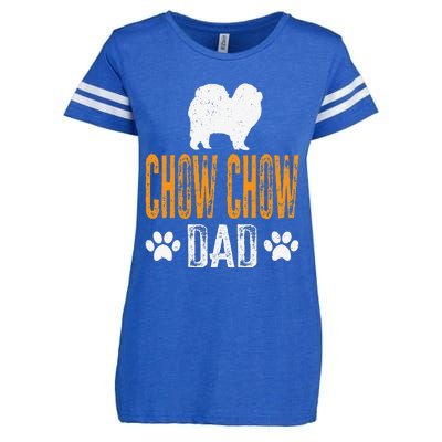 Chow Chow Dad Gift Dog Daddy Chow Chow Father Day Gift Enza Ladies Jersey Football T-Shirt