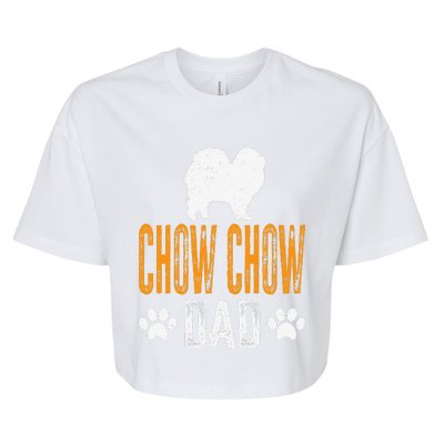 Chow Chow Dad Gift Dog Daddy Chow Chow Father Day Gift Bella+Canvas Jersey Crop Tee