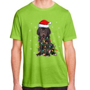 Cane Corso Dog Xmas Lighting Santa Hat Cane Corso Christmas Funny Gift Adult ChromaSoft Performance T-Shirt