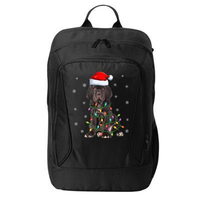 Cane Corso Dog Xmas Lighting Santa Hat Cane Corso Christmas Funny Gift City Backpack