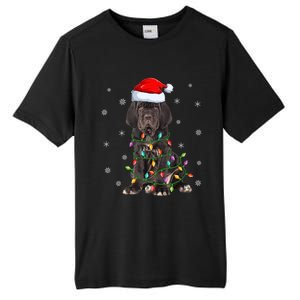 Cane Corso Dog Xmas Lighting Santa Hat Cane Corso Christmas Funny Gift Tall Fusion ChromaSoft Performance T-Shirt