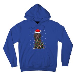 Cane Corso Dog Xmas Lighting Santa Hat Cane Corso Christmas Funny Gift Hoodie