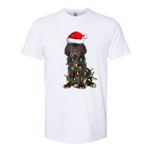 Cane Corso Dog Xmas Lighting Santa Hat Cane Corso Christmas Funny Gift Softstyle CVC T-Shirt