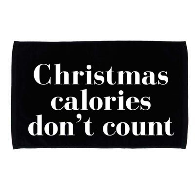 Christmas Calories Dont Count Funny Microfiber Hand Towel