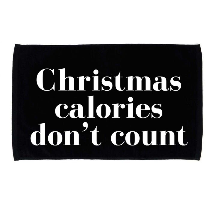 Christmas Calories Dont Count Funny Microfiber Hand Towel