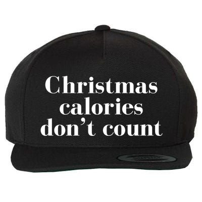 Christmas Calories Dont Count Funny Wool Snapback Cap