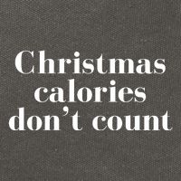 Christmas Calories Dont Count Funny Cotton Canvas Backpack