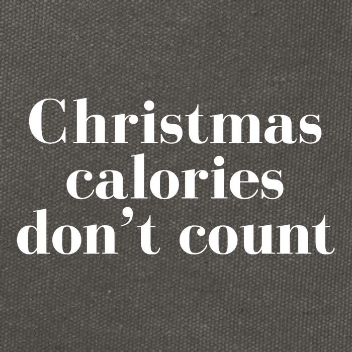 Christmas Calories Dont Count Funny Cotton Canvas Backpack