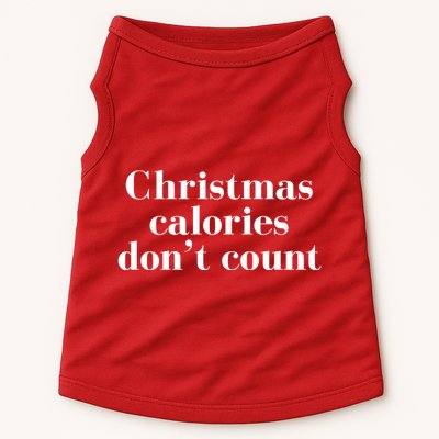Christmas Calories Dont Count Funny Doggie Tank
