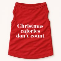 Christmas Calories Dont Count Funny Doggie Tank
