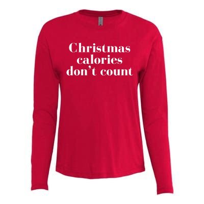 Christmas Calories Dont Count Funny Womens Cotton Relaxed Long Sleeve T-Shirt