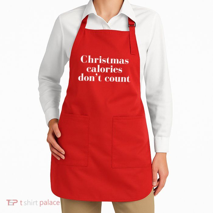 Christmas Calories Dont Count Funny Apron
