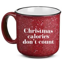 Christmas Calories Dont Count Funny 15oz Campfire Ceramic Mug