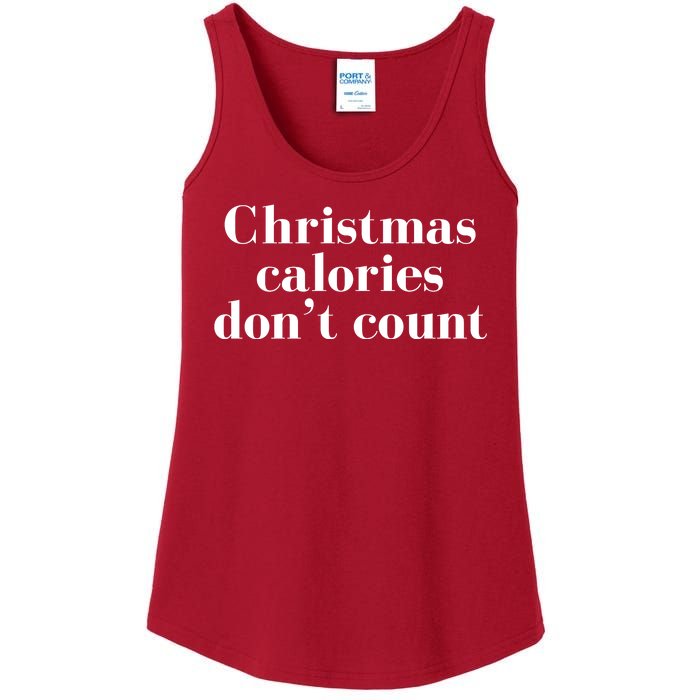 Christmas Calories Dont Count Funny Ladies Essential Tank