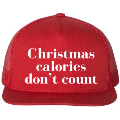 Christmas Calories Dont Count Funny Flatbill Hat