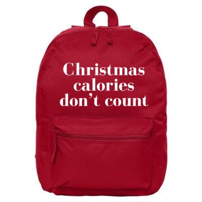 Christmas Calories Dont Count Funny 16 in Basic Backpack