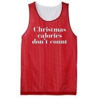 Christmas Calories Dont Count Funny Mesh Reversible Basketball Jersey Tank