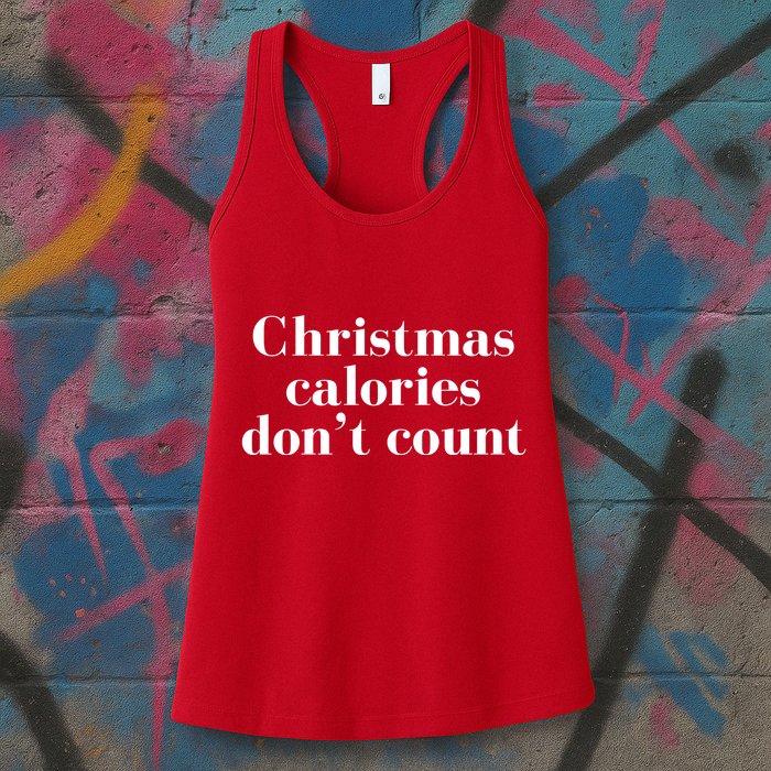 Christmas Calories Dont Count Funny Womens Tank Top