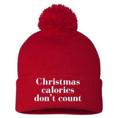 Christmas Calories Dont Count Funny Pom Pom 12in Knit Beanie
