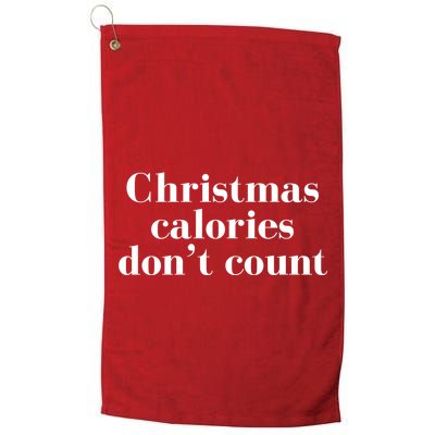 Christmas Calories Dont Count Funny Golf Towel