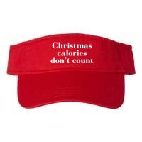 Christmas Calories Dont Count Funny Visor