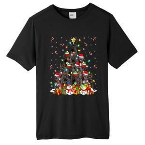 Cane Corso Dog Xmas Lighting Tree Santa Cane Corso Christmas Gift Tall Fusion ChromaSoft Performance T-Shirt