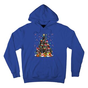 Cane Corso Dog Xmas Lighting Tree Santa Cane Corso Christmas Gift Hoodie