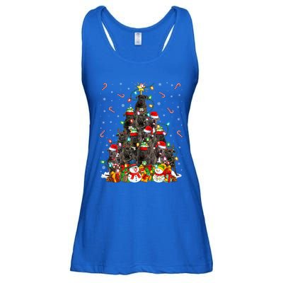 Cane Corso Dog Xmas Lighting Tree Santa Cane Corso Christmas Gift Ladies Essential Flowy Tank