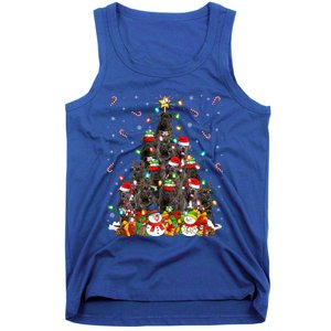 Cane Corso Dog Xmas Lighting Tree Santa Cane Corso Christmas Gift Tank Top