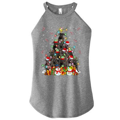 Cane Corso Dog Xmas Lighting Tree Santa Cane Corso Christmas Gift Women's Perfect Tri Rocker Tank