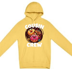 Cousin Crew Donut Lovers Doughnut Squad National Donut Day Cute Gift Premium Pullover Hoodie