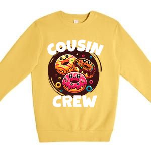 Cousin Crew Donut Lovers Doughnut Squad National Donut Day Cute Gift Premium Crewneck Sweatshirt