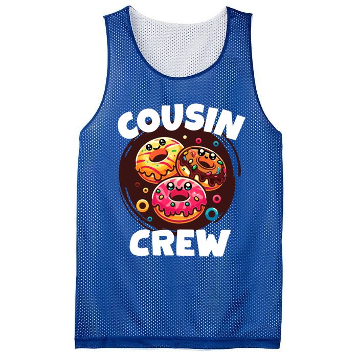 Cousin Crew Donut Lovers Doughnut Squad National Donut Day Cute Gift Mesh Reversible Basketball Jersey Tank