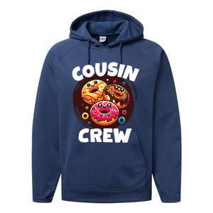 Cousin Crew Donut Lovers Doughnut Squad National Donut Day Cute Gift Performance Fleece Hoodie