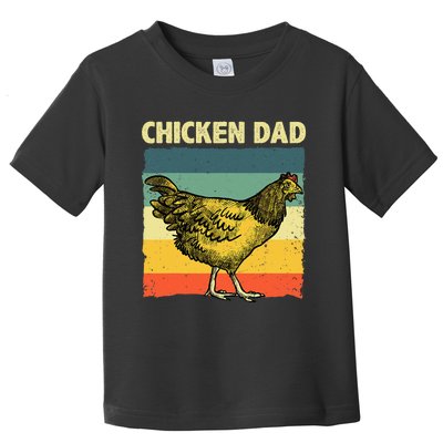 Cool Chicken Dad For Men Father Hen Chicken Farmer Whisperer Toddler T-Shirt