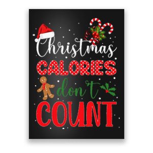 Christmas Calories Dont Count I Funny Christmas Poster