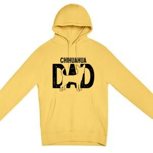 Cute Chihuahua Dog Dad Puppy Lover Father Gift Premium Pullover Hoodie