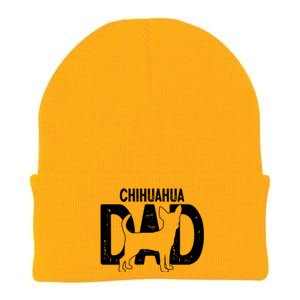 Cute Chihuahua Dog Dad Puppy Lover Father Gift Knit Cap Winter Beanie