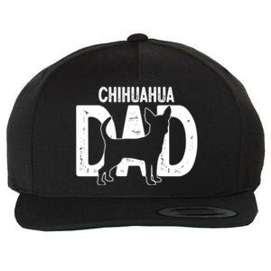 Cute Chihuahua Dog Dad Puppy Lover Father Gift Wool Snapback Cap