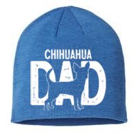 Cute Chihuahua Dog Dad Puppy Lover Father Gift Sustainable Beanie