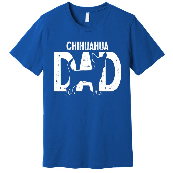 Cute Chihuahua Dog Dad Puppy Lover Father Gift Premium T-Shirt