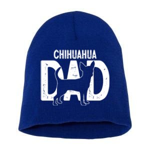 Cute Chihuahua Dog Dad Puppy Lover Father Gift Short Acrylic Beanie