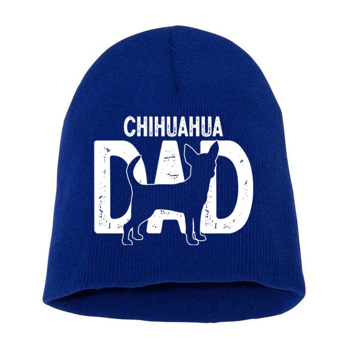 Cute Chihuahua Dog Dad Puppy Lover Father Gift Short Acrylic Beanie