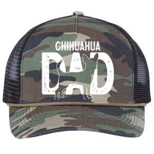 Cute Chihuahua Dog Dad Puppy Lover Father Gift Retro Rope Trucker Hat Cap