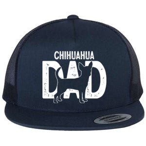 Cute Chihuahua Dog Dad Puppy Lover Father Gift Flat Bill Trucker Hat