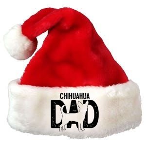 Cute Chihuahua Dog Dad Puppy Lover Father Gift Premium Christmas Santa Hat