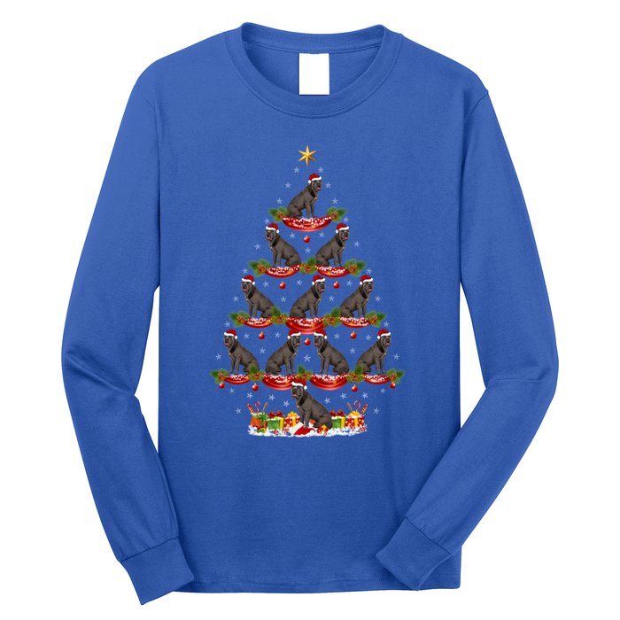 Cane Corso Dog Xmas Tree Lighting Cane Corso Christmas Tree Gift Long Sleeve Shirt